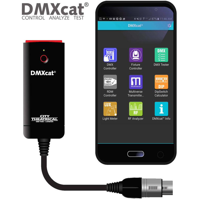 City Theatrical DMXcat Multi-Function Test Tool Device
