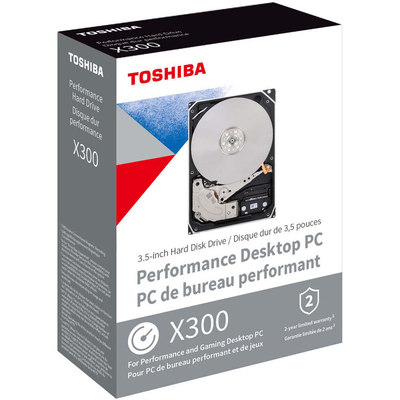 Toshiba 4TB X300 Performance 3.5" CMR Internal Hard Drive