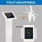 Mount-It! Anti-Theft Floor Standing Tablet Kiosk for Select iPad Models (White)