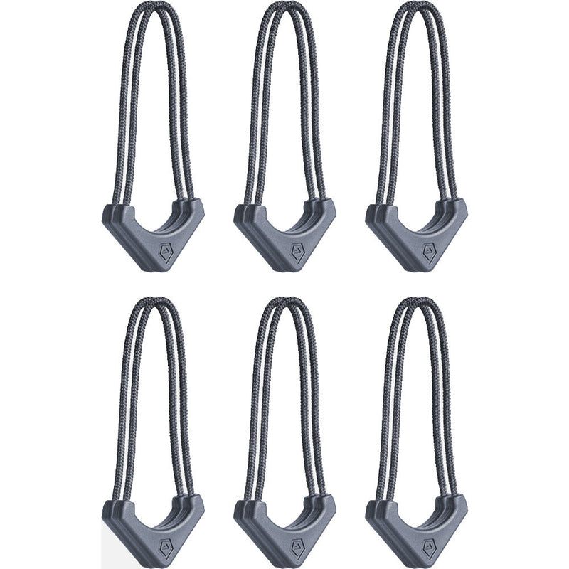 WANDRD WORRYLESS Locking Zipper Puller (Aegean Blue, 6-Pack)