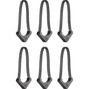 WANDRD WORRYLESS Locking Zipper Puller (Black, 6-Pack)
