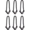 WANDRD WORRYLESS Locking Zipper Puller (Black, 6-Pack)