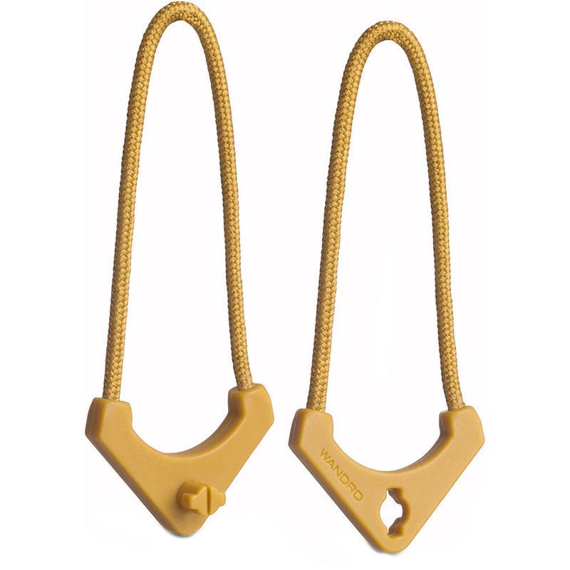 WANDRD WORRYLESS Locking Zipper Puller (Dallol Yellow, 6-Pack)
