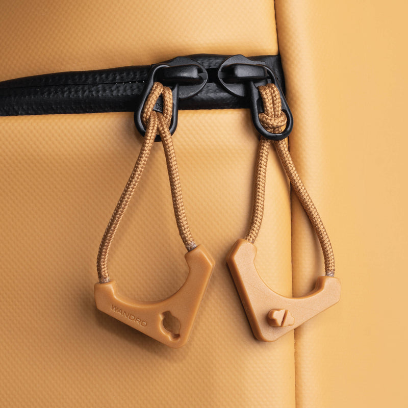 WANDRD WORRYLESS Locking Zipper Puller (Dallol Yellow, 6-Pack)
