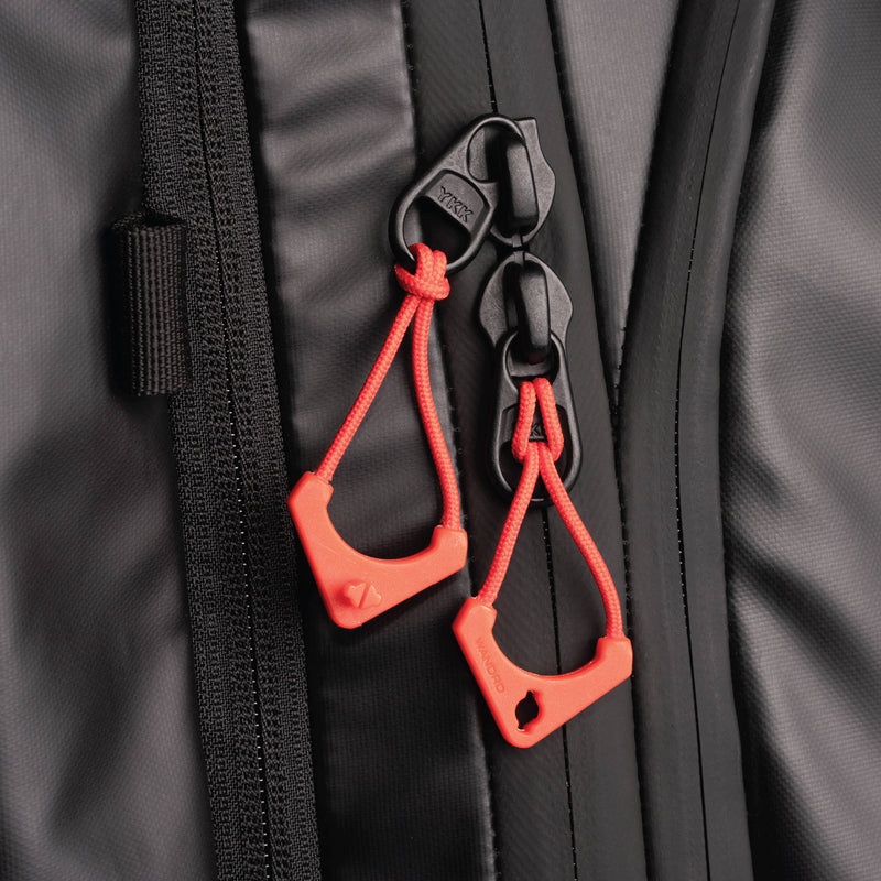 WANDRD WORRYLESS Locking Zipper Puller (Red, 6-Pack)