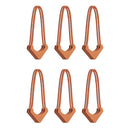WANDRD WORRYLESS Locking Zipper Puller (Sedona Orange, 6-Pack)
