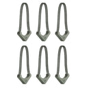 WANDRD WORRYLESS Locking Zipper Puller (Wasatch Green, 6-Pack)