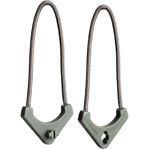 WANDRD WORRYLESS Locking Zipper Puller (Wasatch Green, 6-Pack)