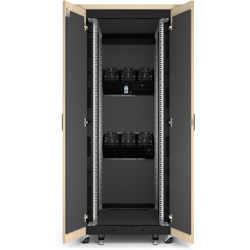 APC NetShelter Soundproof 32U Server Rack Enclosure (120V, Maple)