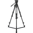 Sachtler 75/2 Mark II Aluminum Tripod System with Ace M Fluid Head & Ground Spreader