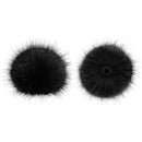 Bubblebee Industries The Windbubble PRO Extreme Long-Haired Fur Windscreen for Omni Lavalier Mics (Black, Large, 2-Pack)