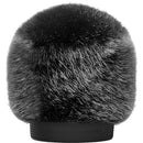 Bubblebee Industries Windkiller Short Fur Slip-On Wind Protector for 18 to 24mm Mics (XS+, Black)