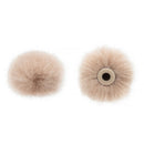 Bubblebee Industries The Windbubble PRO Fur Windscreen for Omni Lavalier Mics (Beige, Medium, 2-Pack)
