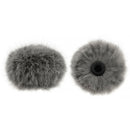 Bubblebee Industries The Windbubble PRO Extreme Fur Windscreen for Omni Lavalier Mics (Gray, Medium, 2-Pack)