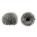 Bubblebee Industries The Windbubble PRO Extreme Fur Windscreen for Omni Lavalier Mics (Gray, Small, 2-Pack)
