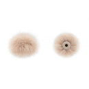 Bubblebee Industries The Windbubble PRO Fur Windscreen for Omni Lavalier Mics (Beige, XS, 2-Pack)