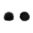 Bubblebee Industries The Windbubble PRO Fur Windscreen for Omni Lavalier Mics (Black, XS, 2-Pack)