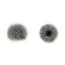 Bubblebee Industries The Windbubble PRO Fur Windscreen for Omni Lavalier Mics (Gray, XS, 2-Pack)