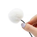 Bubblebee Industries The Windbubble PRO Extreme Fur Windscreen for Omni Lavalier Mics (White, Medium, Single)