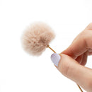 Bubblebee Industries The Windbubble PRO Extreme Fur Windscreen for Omni Lavalier Mics (Beige, Small, Single)