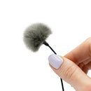 Bubblebee Industries The Windbubble PRO Fur Windscreen for Omni Lavalier Mics (Gray, Small, Single)