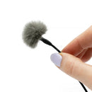 Bubblebee Industries The Windbubble PRO Fur Windscreen for Omni Lavalier Mics (Gray, XS, Single)