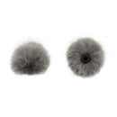 Bubblebee Industries The Windbubble PRO Extreme Fur Windscreen for Omni Lavalier Mics (Gray, XS, 2-Pack)