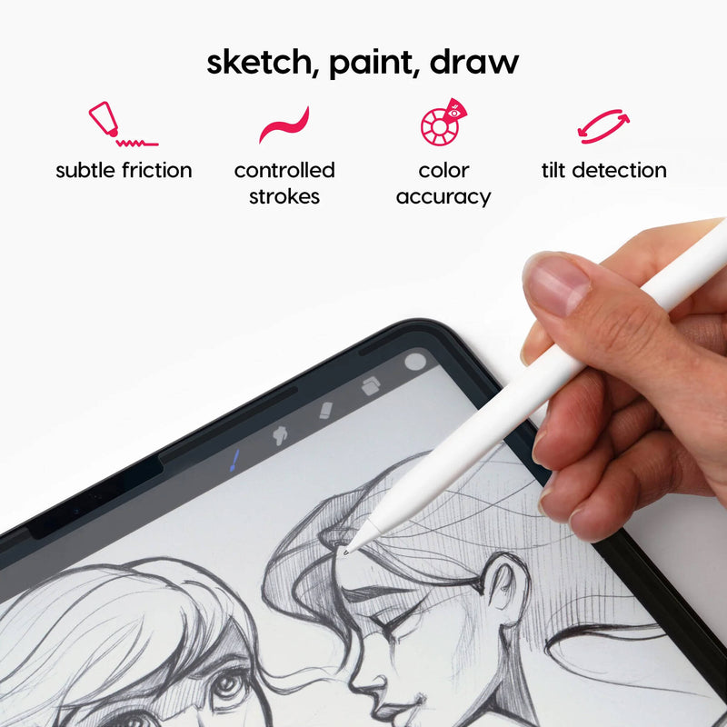 Astropad Rock Paper Pencil 2 Matte iPad Screen Protector Version 2 with Apple Pencil Tips