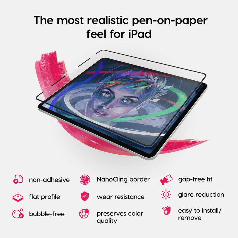 Astropad Rock Paper Pencil 2 Matte iPad Screen Protector Version 2 with Apple Pencil Tips