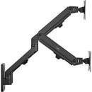 Rocstor ErgoReach EW1 Premium Ergonomic Dual Monitor Wall Mount Arm