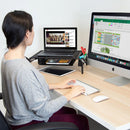 Mount-It! MI-7366 Metal Mesh Computer Monitor Stand and Riser with Pullout Drawer
