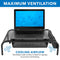 Mount-It! MI-7366 Metal Mesh Computer Monitor Stand and Riser with Pullout Drawer