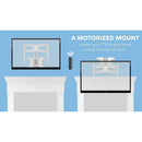 Mount-It! MI-386W Motorized Above-Fireplace Wall Mount for 40 to 70" Displays (White)