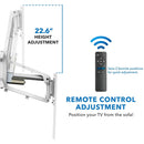 Mount-It! MI-386W Motorized Above-Fireplace Wall Mount for 40 to 70" Displays (White)