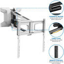 Mount-It! MI-386W Motorized Above-Fireplace Wall Mount for 40 to 70" Displays (White)