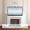 Mount-It! MI-386W Motorized Above-Fireplace Wall Mount for 40 to 70" Displays (White)