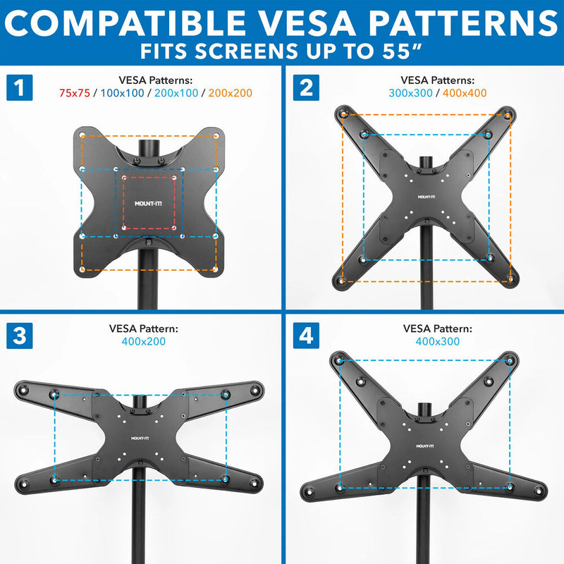 Mount-It! MI-390XL TV Pole Mount for 32 to 55" Displays