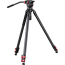 iFootage Gazelle TC7 Fastbowl Carbon Fiber Tripod with Komodo K5S Fluid Head Bundle