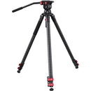 iFootage Gazelle TC7 Fastbowl Carbon Fiber Tripod with Komodo K5S Fluid Head Bundle