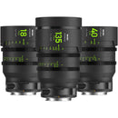 NiSi ATHENA PRIME T2.2/1.9 Full-Frame 3-Lens Add-On Kit (Sony E, Drop-In Filter Mounts)