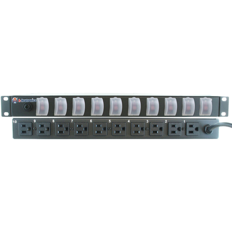 A-Neutronics 10-Outlet 19" Rackmount Power Strip