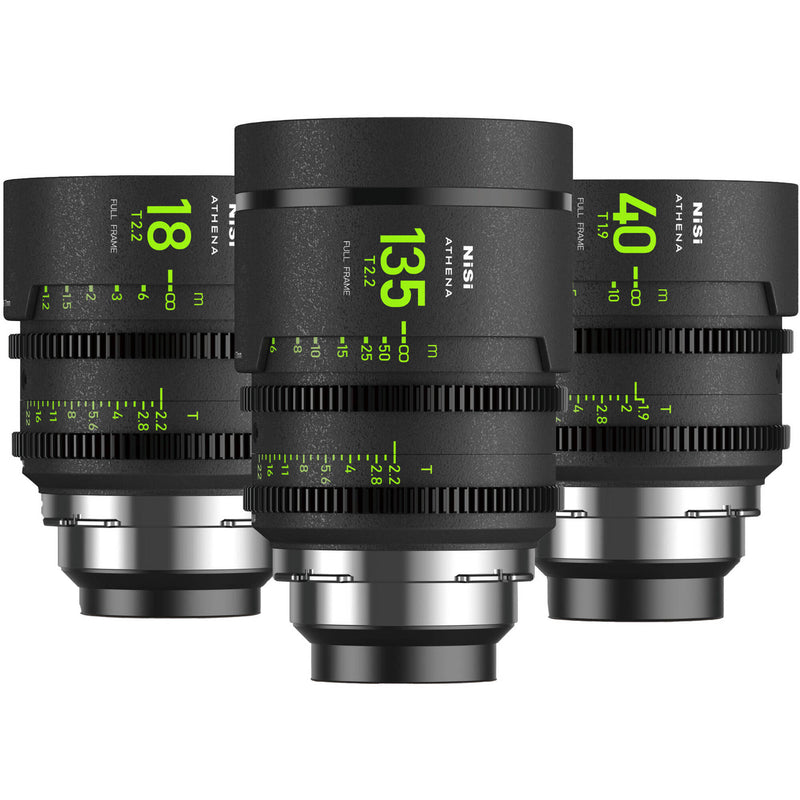 NiSi ATHENA PRIME T2.2/1.9 Full-Frame 3-Lens Add-On Kit (ARRI PL)