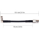 XLCS Designs 12G-SDI HD-BNC to BNC Pigtail Cable (3.9")