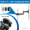 Mount-It! MI-391XL Full-Motion TV Pole Mount for 32 to 55" Displays