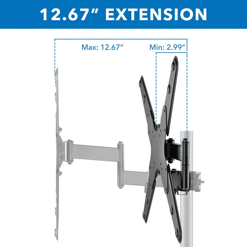 Mount-It! MI-391XL Full-Motion TV Pole Mount for 32 to 55" Displays
