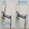 Mount-It! MI-395 Pull-Down Fireplace TV Mount with Spring Arm for 43 to 70" Displays (Black)