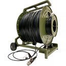Tactical Fiber Systems DuraTAC Armored 24 Fiber Cable & Reel with MPO Magnum Connectors (500')