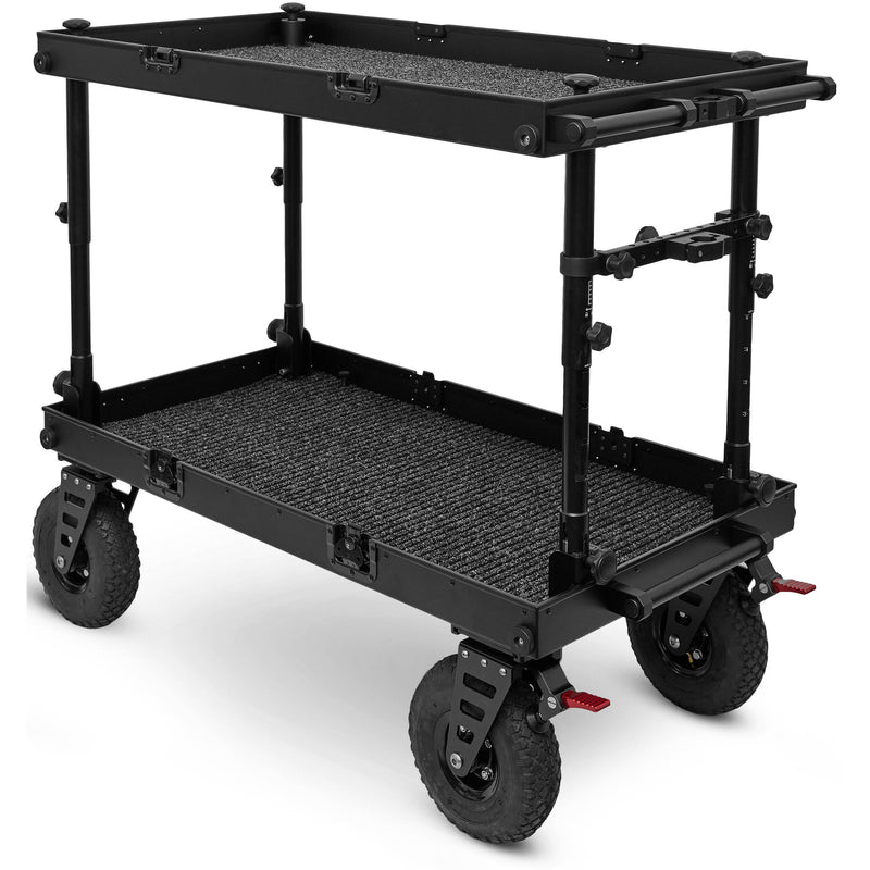 adicam MAX Film Cart with Height Adjustable Legs (Premium 10" Wheels, Black Latches)