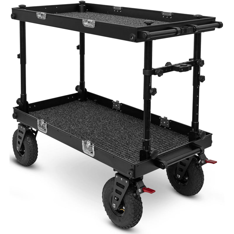 adicam MAX Film Cart with Height Adjustable Legs (Premium 10" Wheels, Silver Latches)