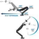 Mount-It! MI-6352LT Height-Adjustable Laptop Desk Mount